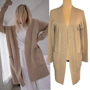Naked Cashmere Tory Cashmere Cardigan Sz.XS Tan Oversized Capsule Wardrobe
